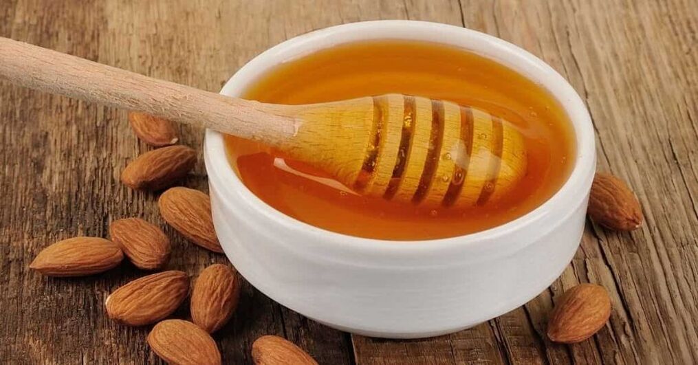 honung och nötter för att öka styrkan