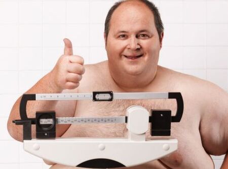 Fetma är en av orsakerna till försämringen av manlig potens